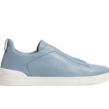 Zegna SECONDSKIN Triple Stitch Couro Azul