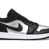 Jordan 1 Low Black Metallic Silver