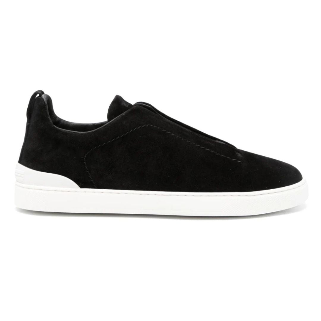 Zegna Triple Stitch Camurça Preto