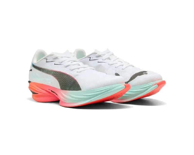 Puma Fast-R Nitro Elite 3 - Branco com Rosa e Laranja