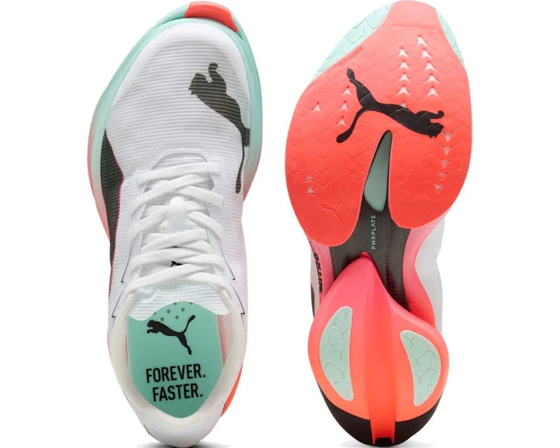 Puma Fast-R Nitro Elite 3 - Branco com Rosa e Laranja