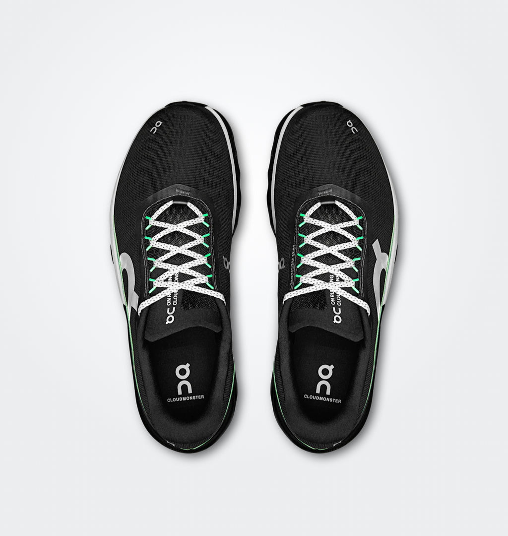 On Cloudmonster2 “Black | Glacier”