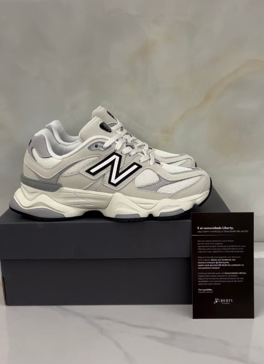 New Balance 9060  Sea Salt Raincloud