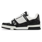 Tênis Louis Vuitton Trainer Denim Noir