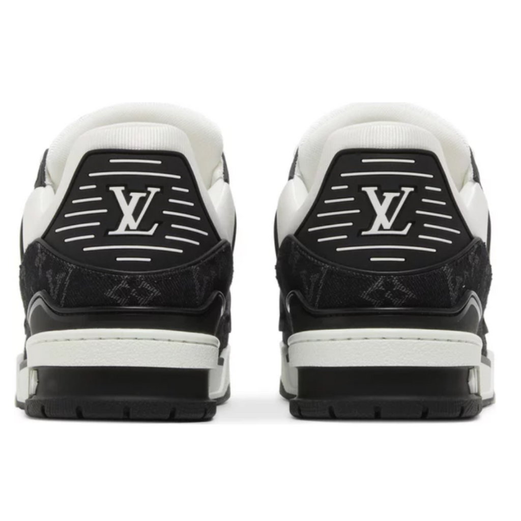 Tênis Louis Vuitton Trainer Denim Noir