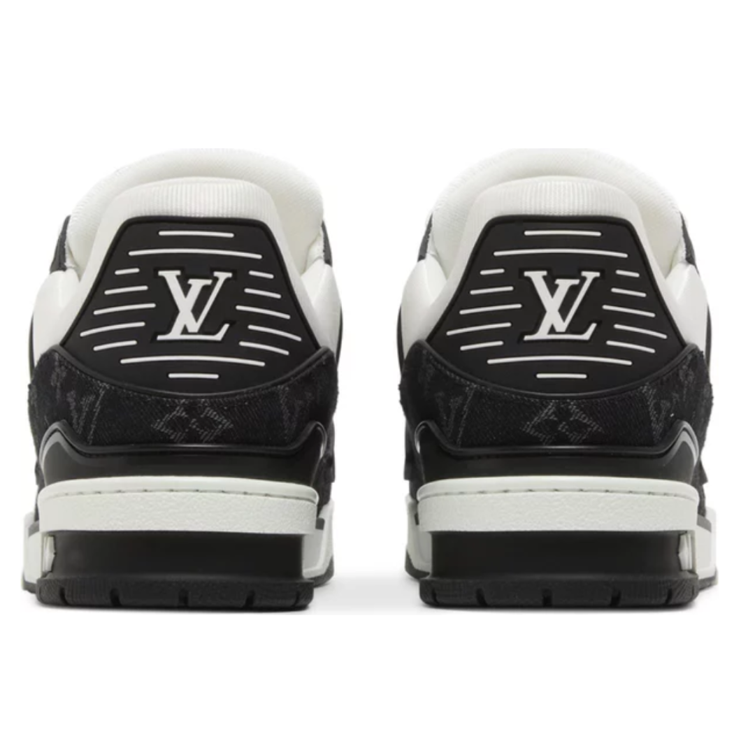 Tênis Louis Vuitton Trainer Denim Noir