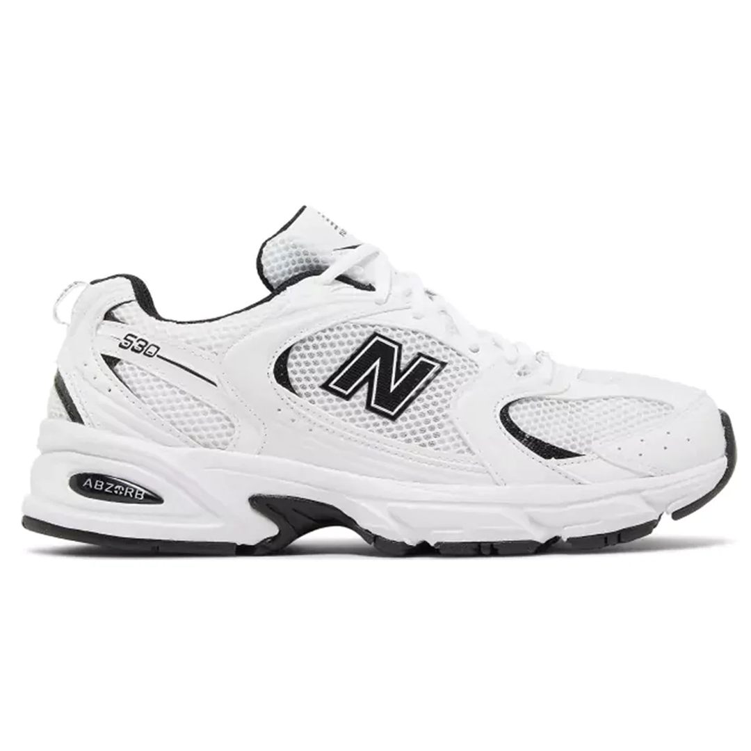 New Balance 530 White Black   (Pronta Entrega)