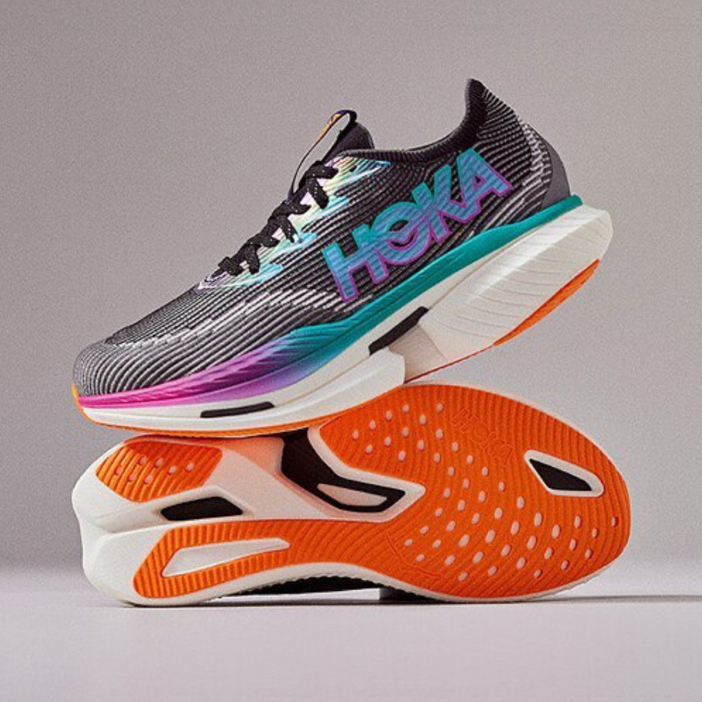 Hoka Cielo X1 Unissex - Preto/Electric Aqua