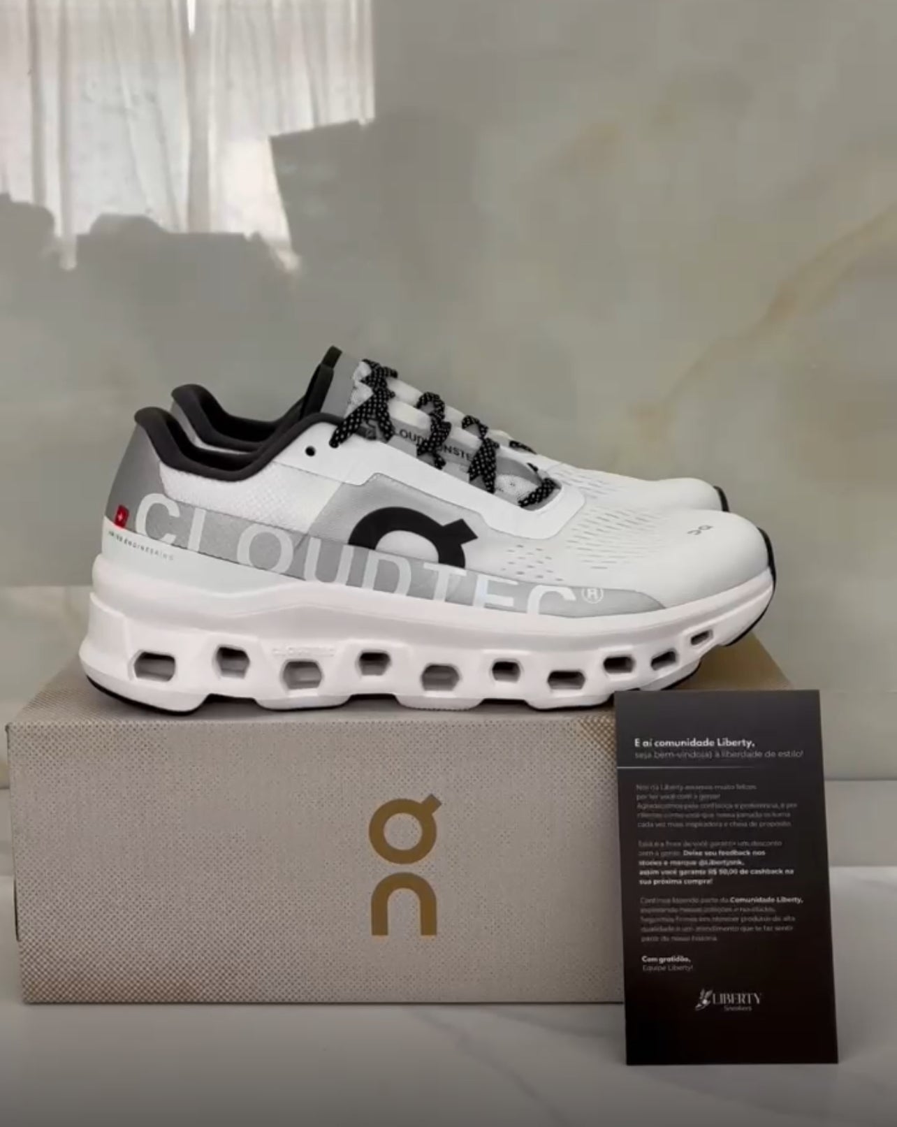 On Cloudmonster 2 "All White"