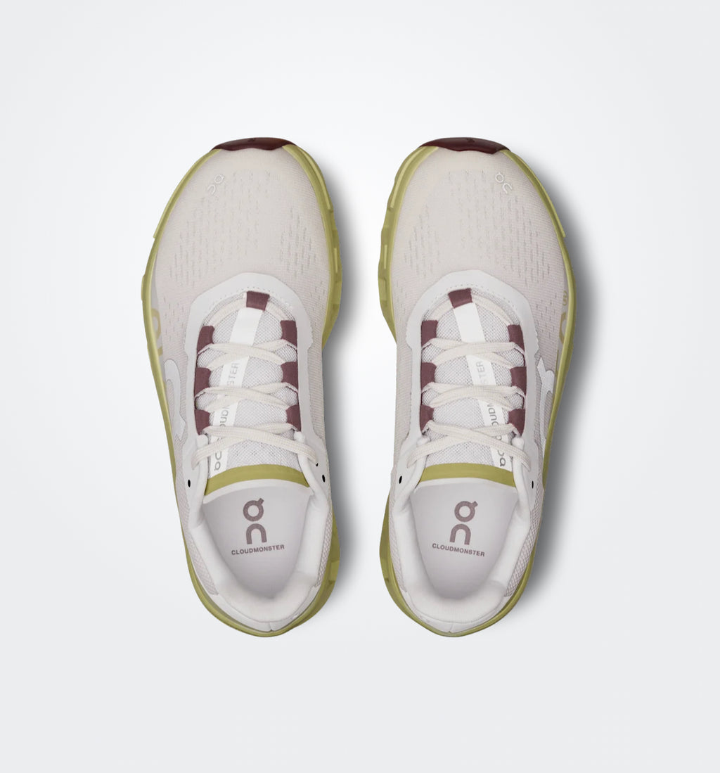 On Cloudmonster “Frost | Acacia”