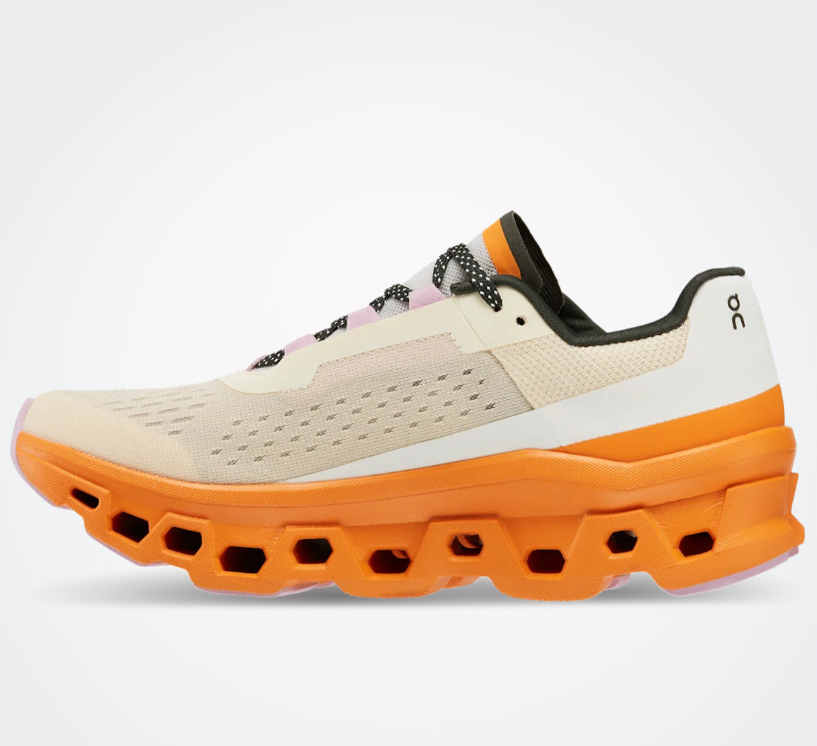 On Cloudmonster “Fawn | Turmeric”