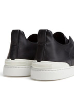 Zegna SECONDSKIN Triple Stitch Couro Preto