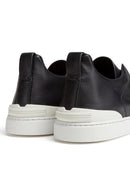 Zegna SECONDSKIN Triple Stitch Couro Preto