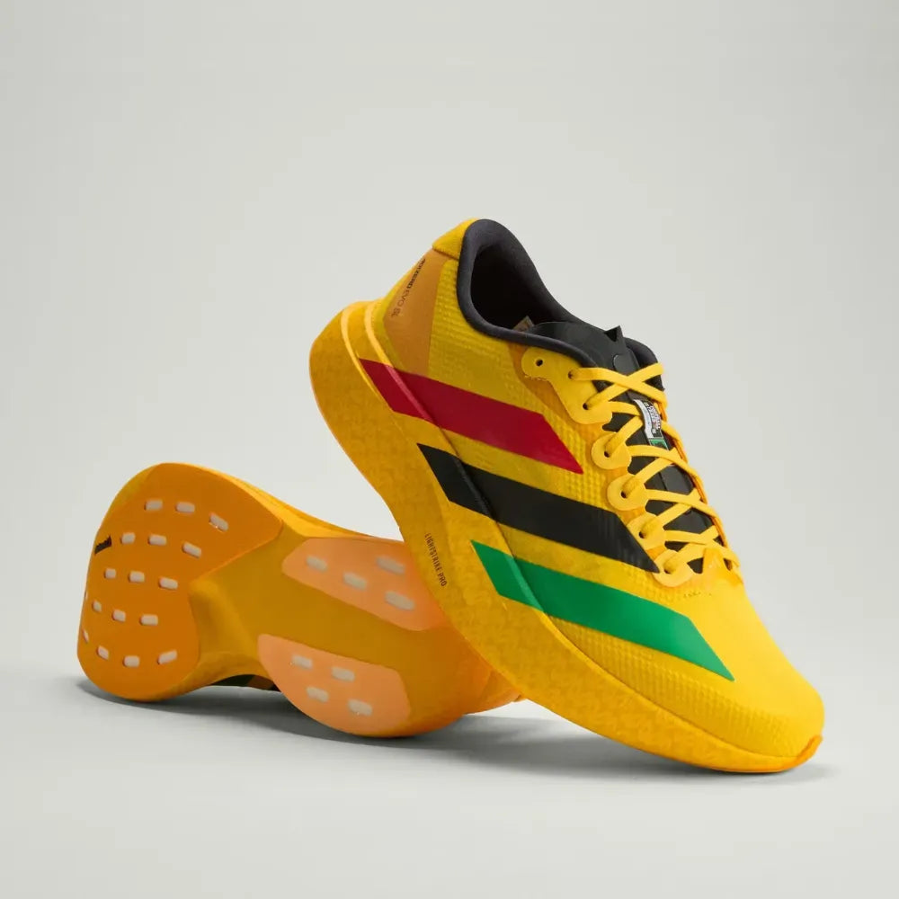 Adidas Adizero EVO SL x Bob Marley Jamaica 26 “Bold Gold”