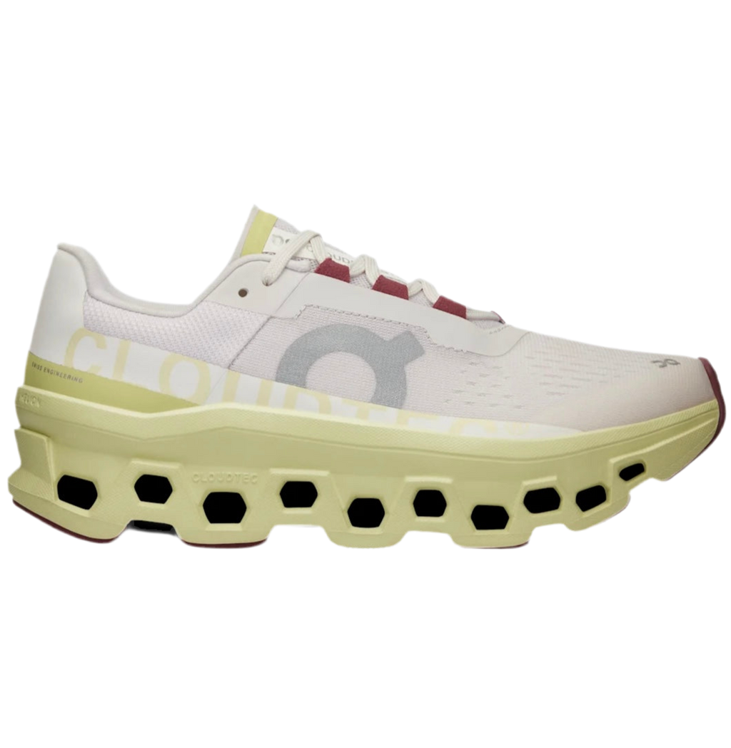 On Cloudmonster “Frost | Acacia”