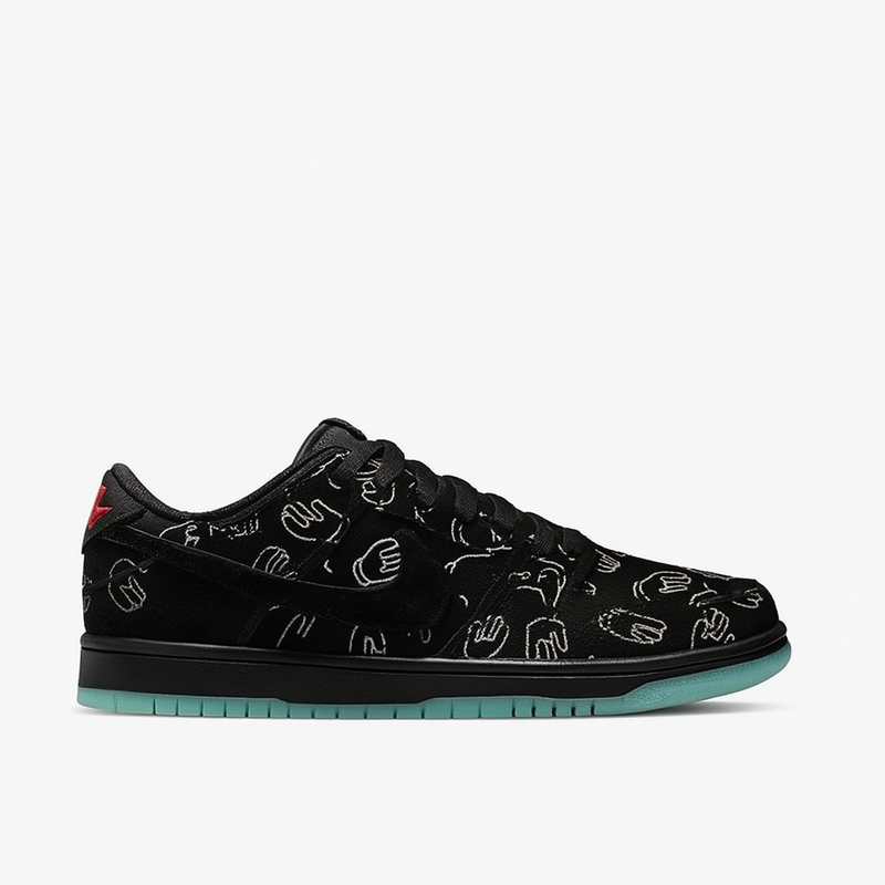 Jordan 1 Low Travis Scott Black Fluorescent