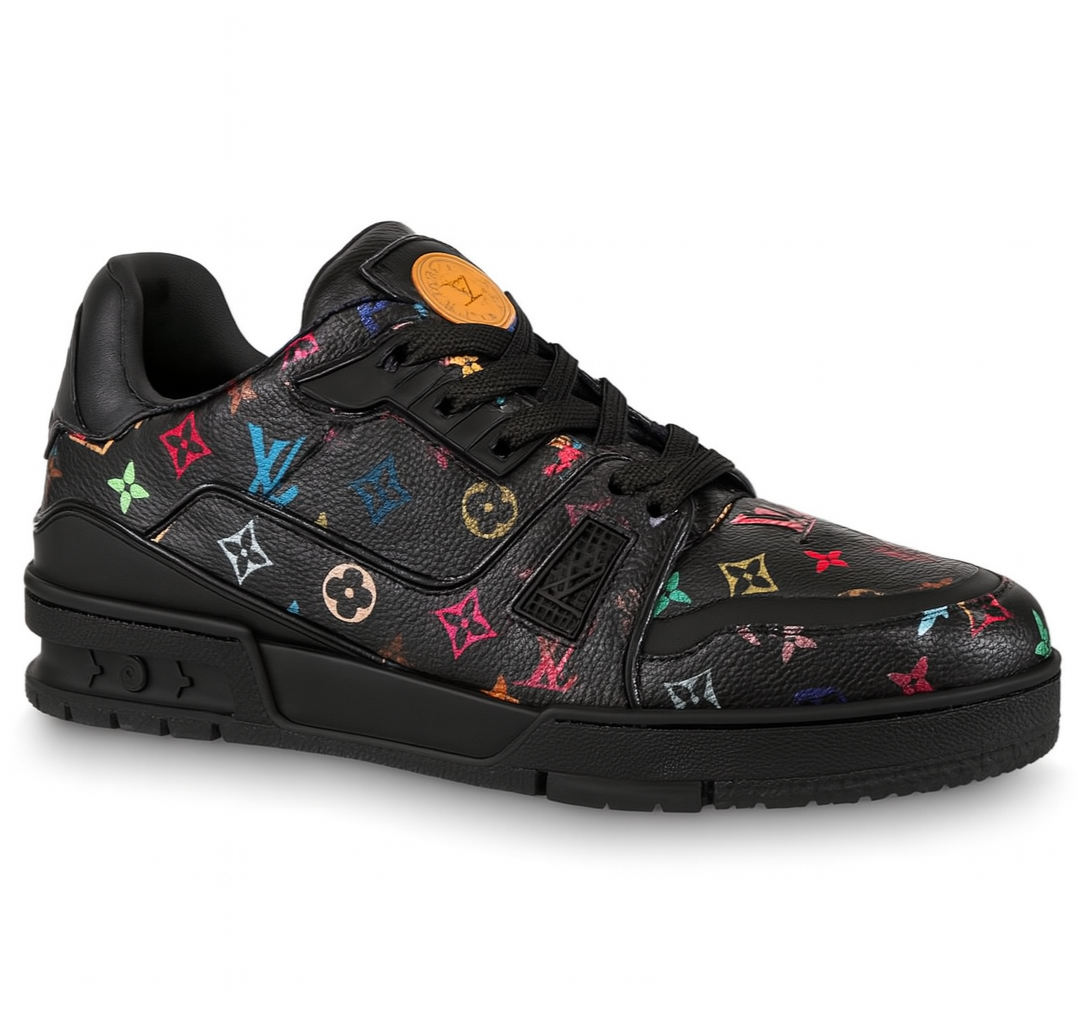Louis Vuitton Trainer Black Colorful