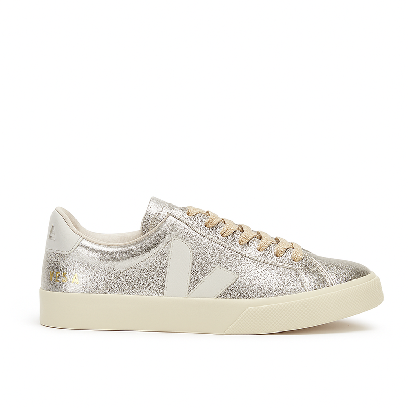 Veja Campo Chromefree Leather Gold
