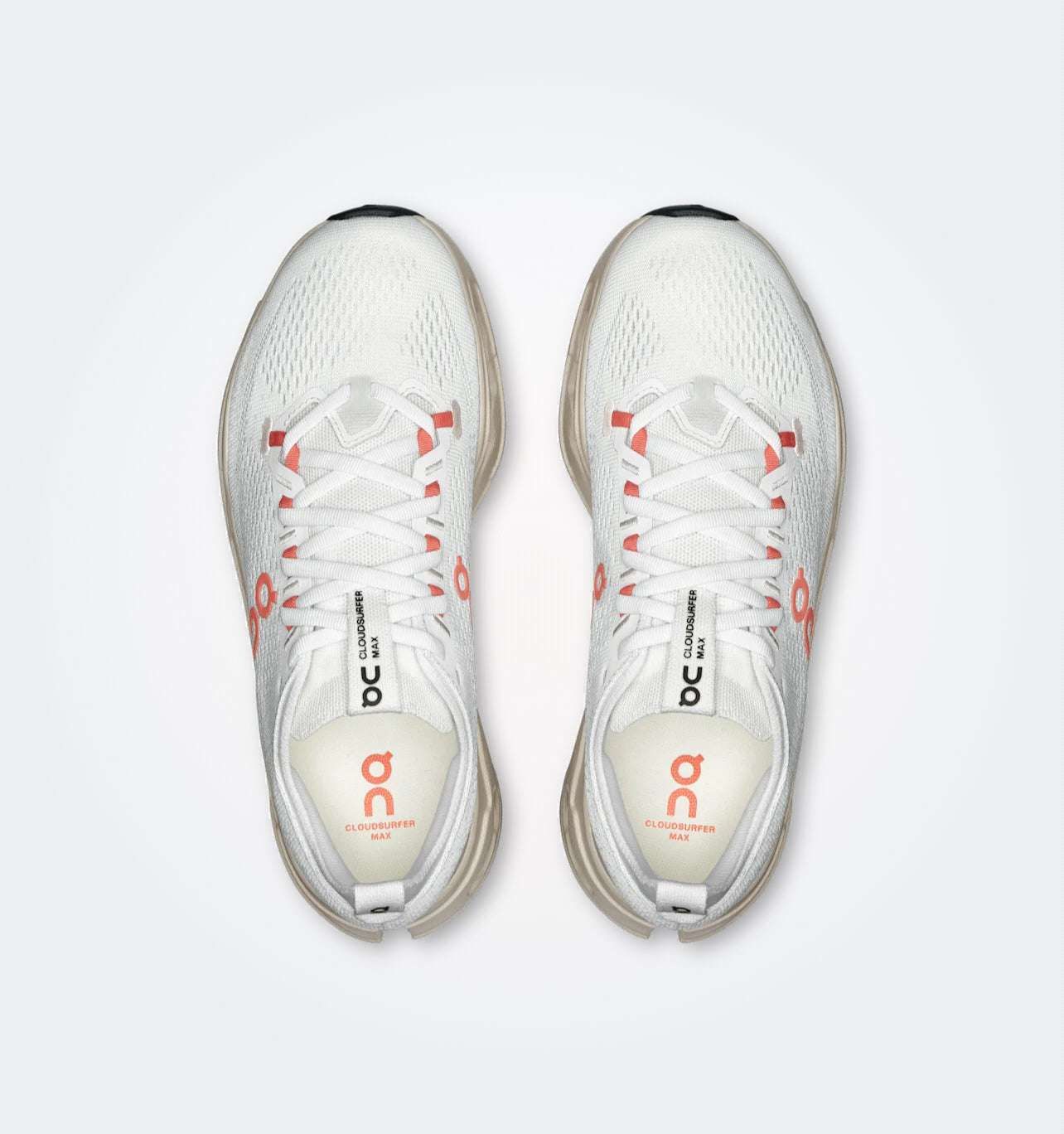On Cloudsurfer Max “Ivory | Salmon” (Pronta Entrega)
