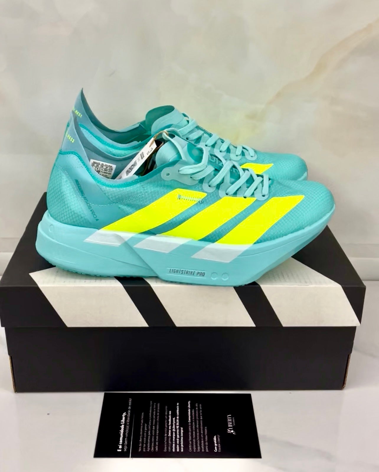 ADIZERO ADIOS PRO4 FLASH AQUA