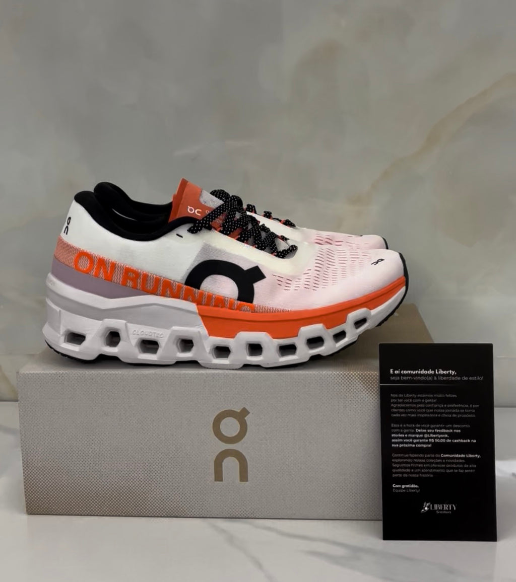 On Cloudmonster “Undyed | Flame”