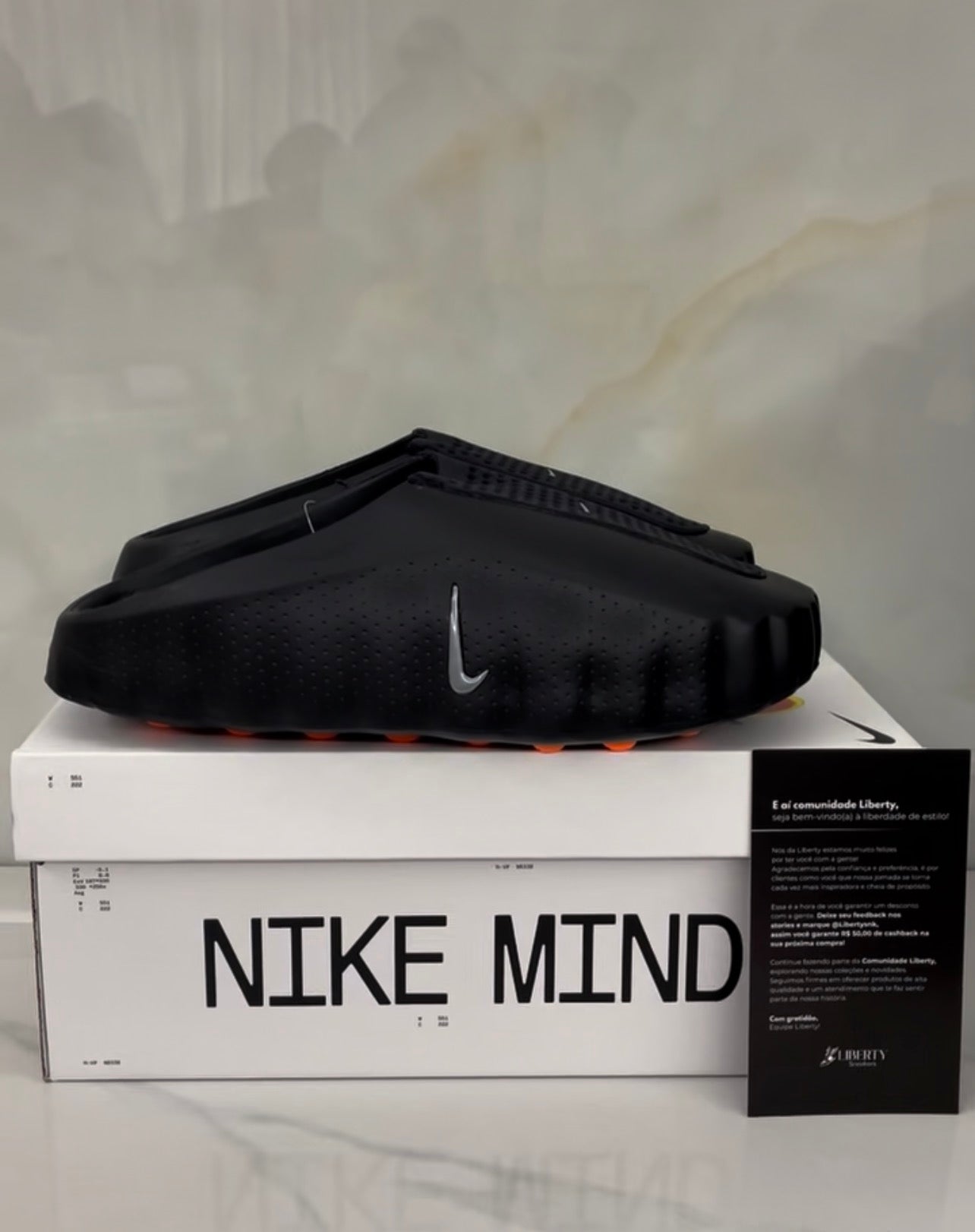 Slide Nike Mind 001 "Black Chrome"