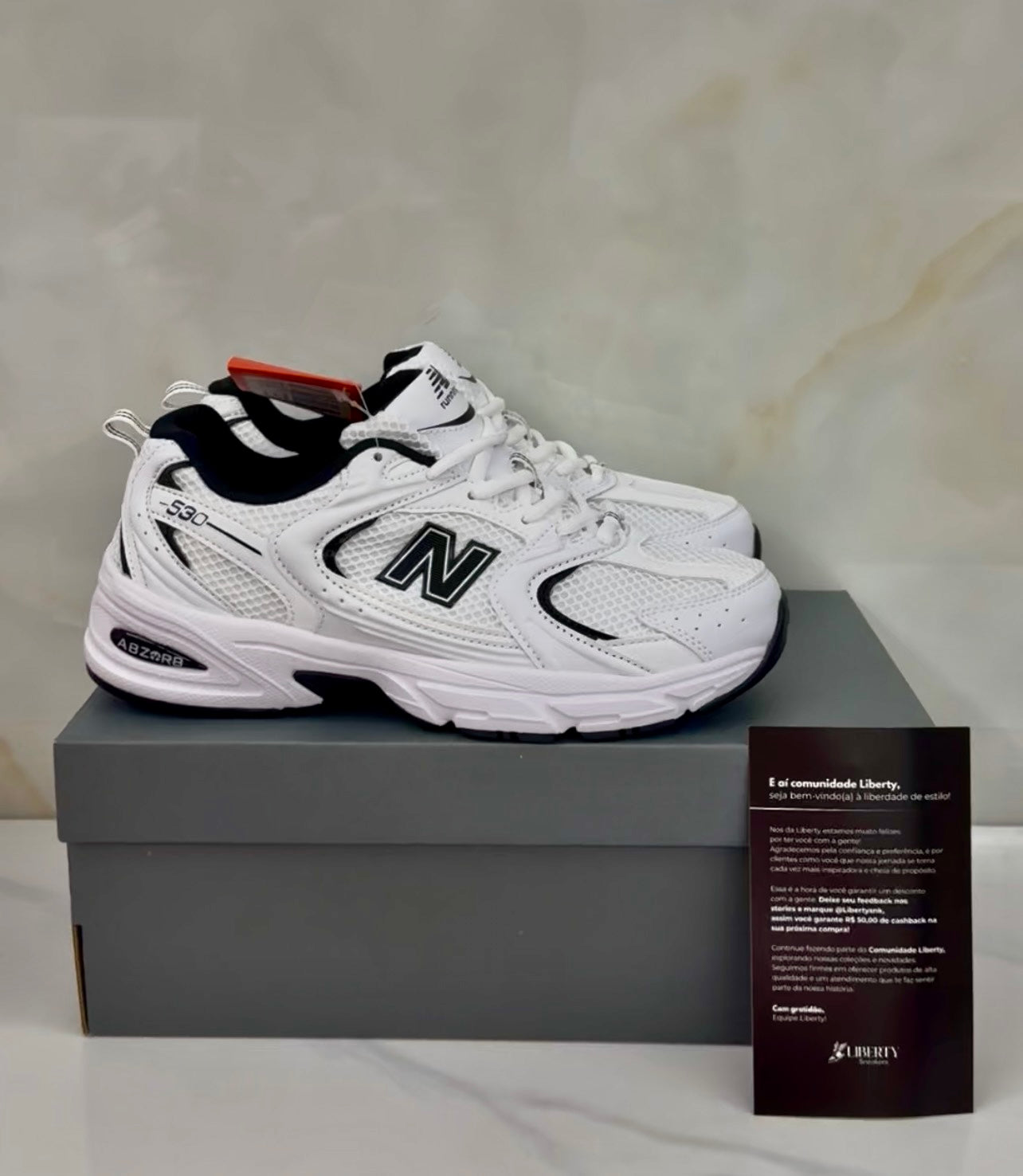 New Balance 530 White Black