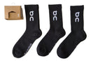 Meia On Running Logo Sock Black (1 Par)