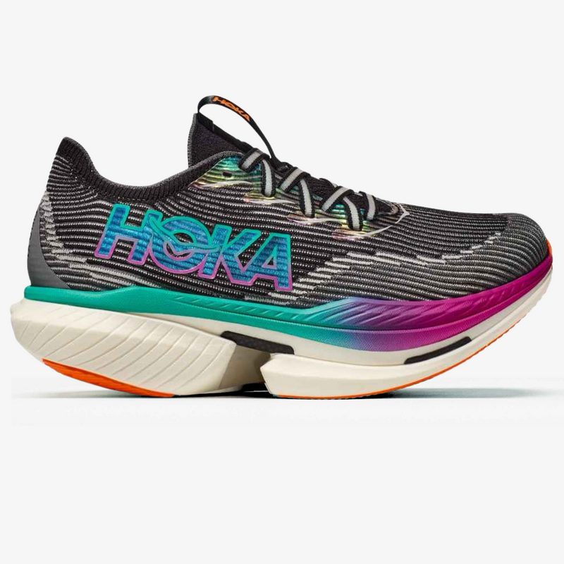 Hoka Cielo X1 Unissex - Preto/Electric Aqua