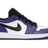 Jordan 1 Low Court Purple White