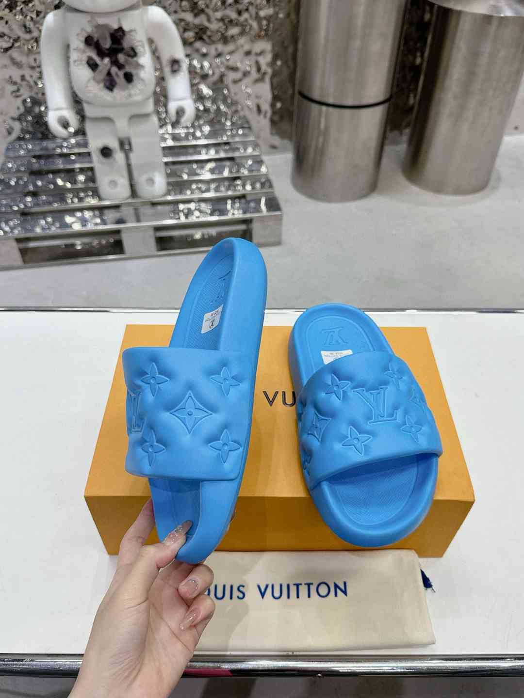 Chinelo Louis Vuitton Blue