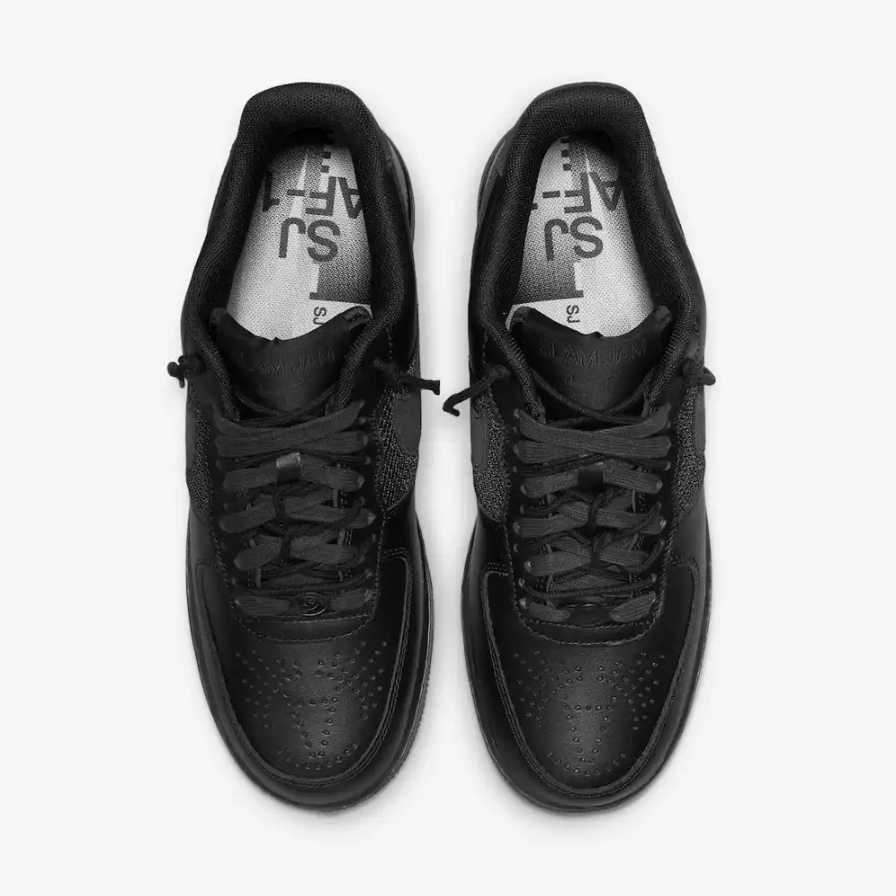 Slam Jam x Nike Air Force 1 Black and Off Noir