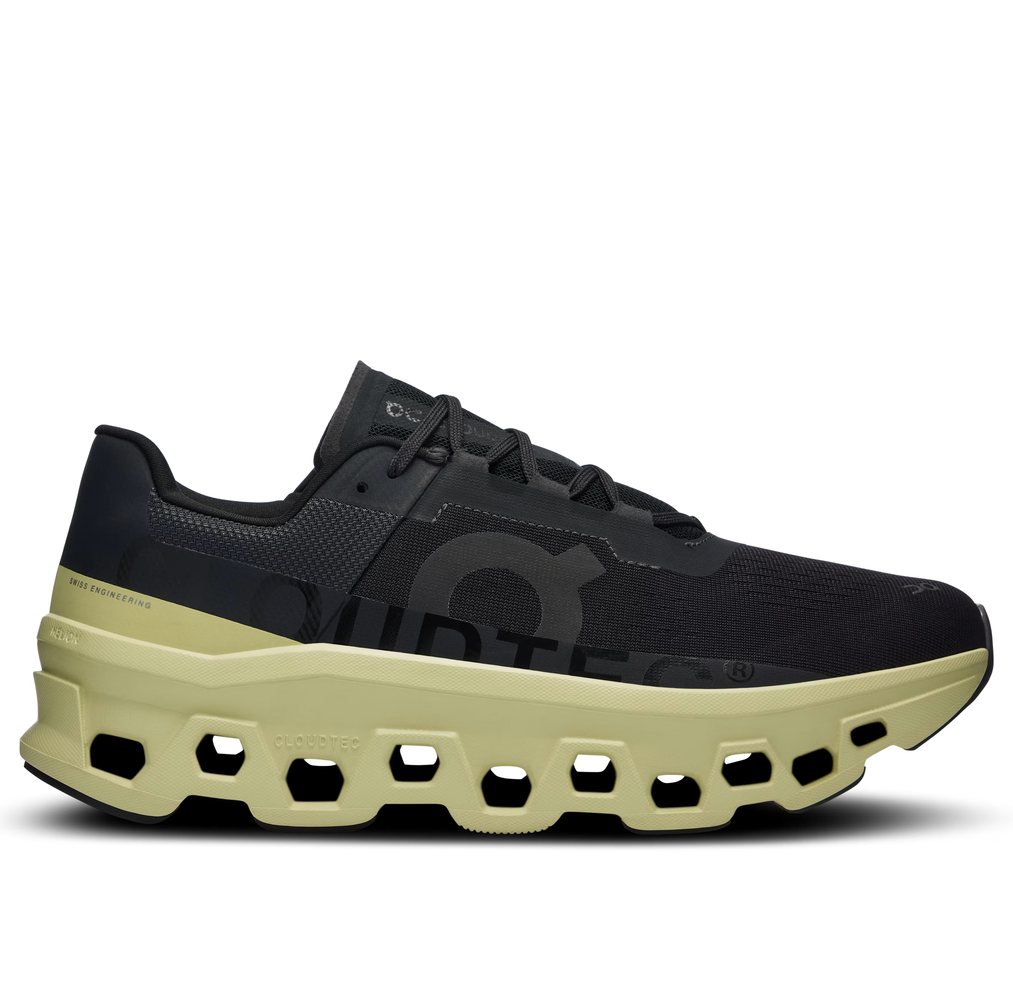 On Cloudmonster “Black | Acacia”