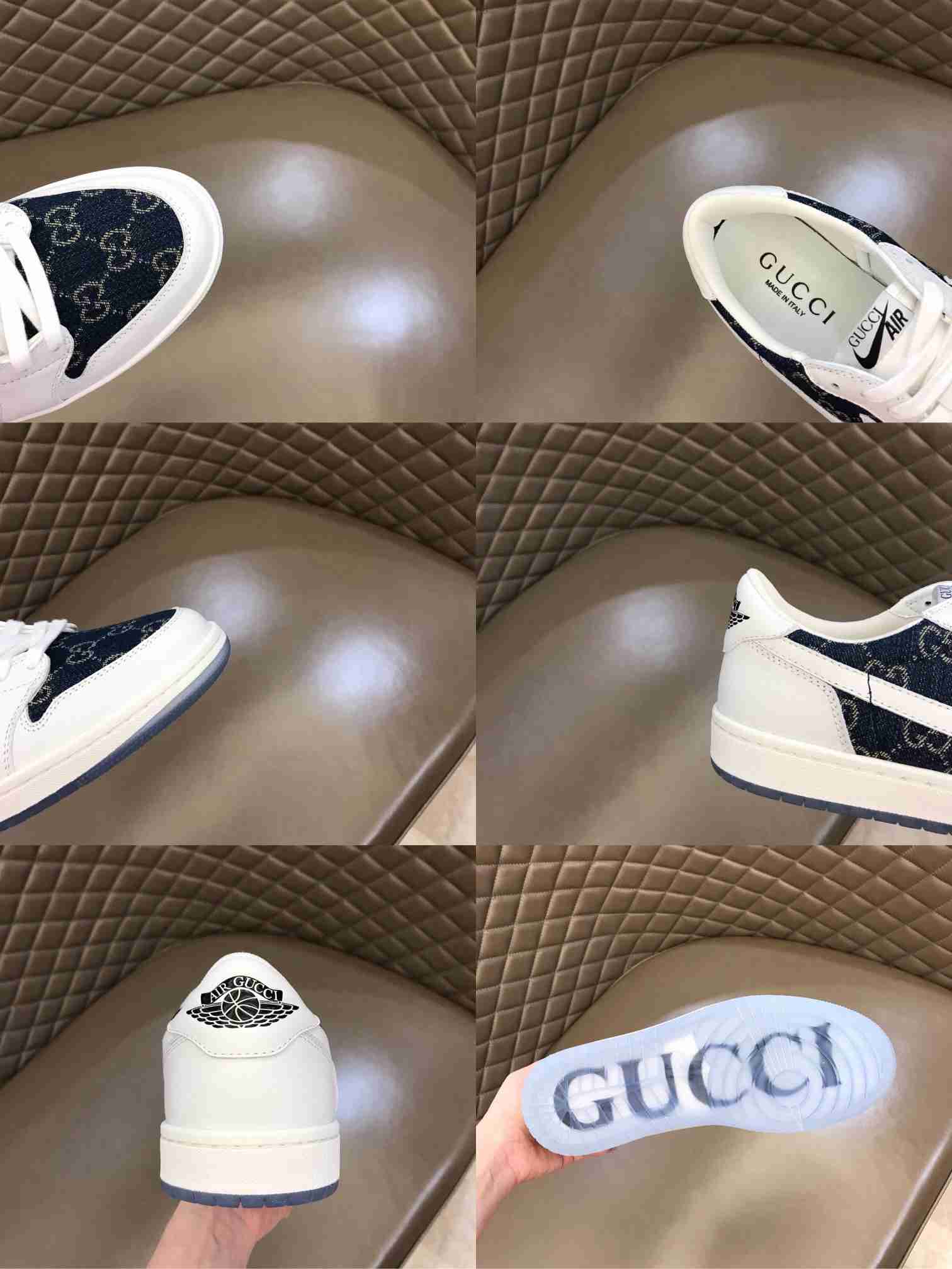 Gucci x Air Jordan 1 White/Blue