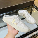 Veja Womens Mesh Leather White/Gold